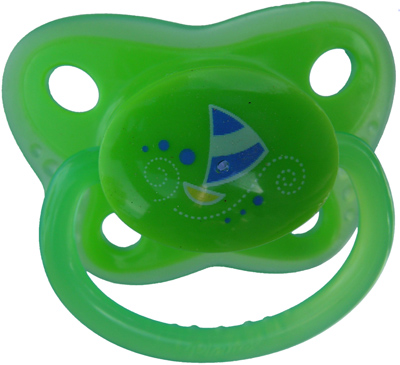 Green with Boat Pacifier