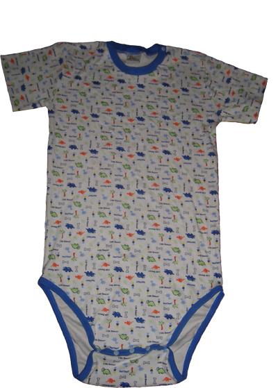Blue Dinosaur Print