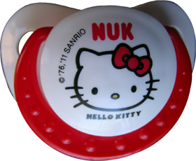 Hello Kitty Red Pacifier