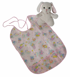 baby bibs with plastic backing