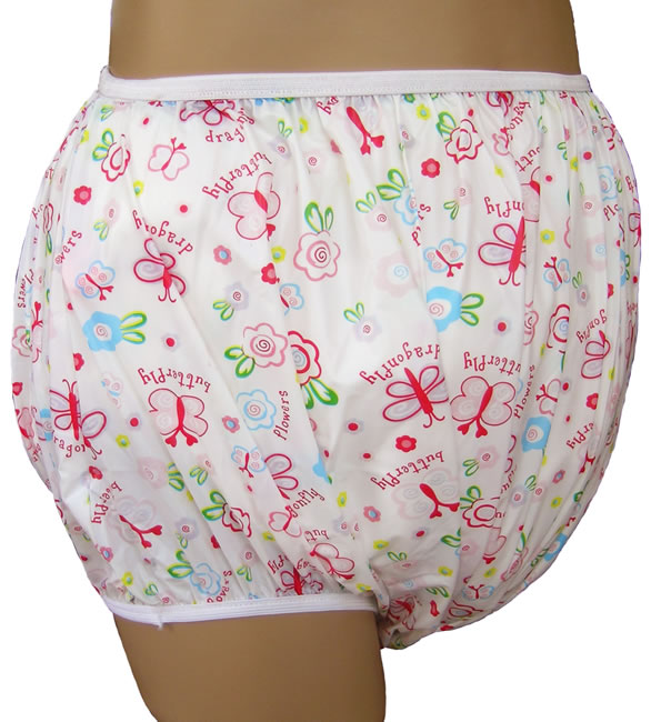 Baby Pants Milky White Tuffy Adult Snap-on Plastic Pants - 4X Large